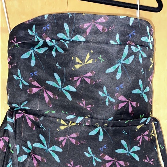 ROCHAS Strapless long dress - dragon fly pattern - Picture 13 of 16